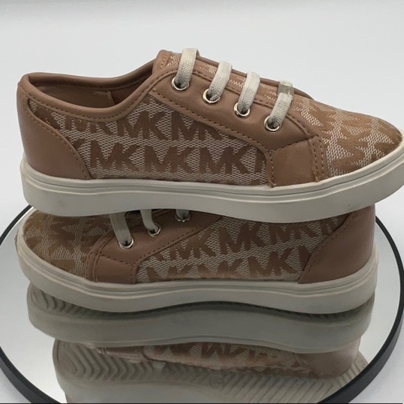 Michael Kors Tan and Cream Sneakers Low-Top Casual - Picture 7 of 8